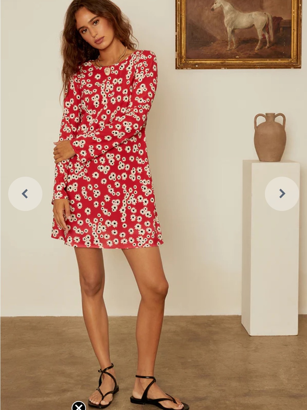 Ciao Lucia Patrice Peony Print Mini Dress - Picture 1 of 6